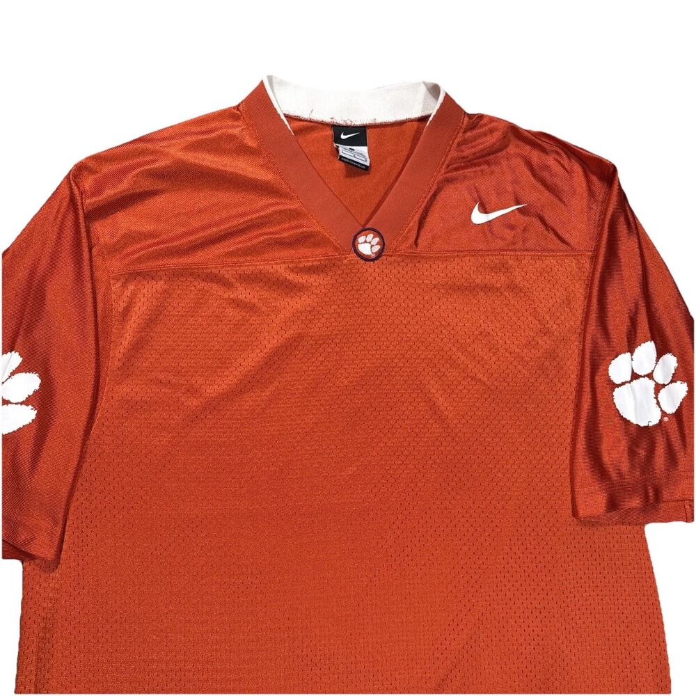 Nike Clemson Tigers Orange Football Mesh Jersey Size Large Nike Team NCAA